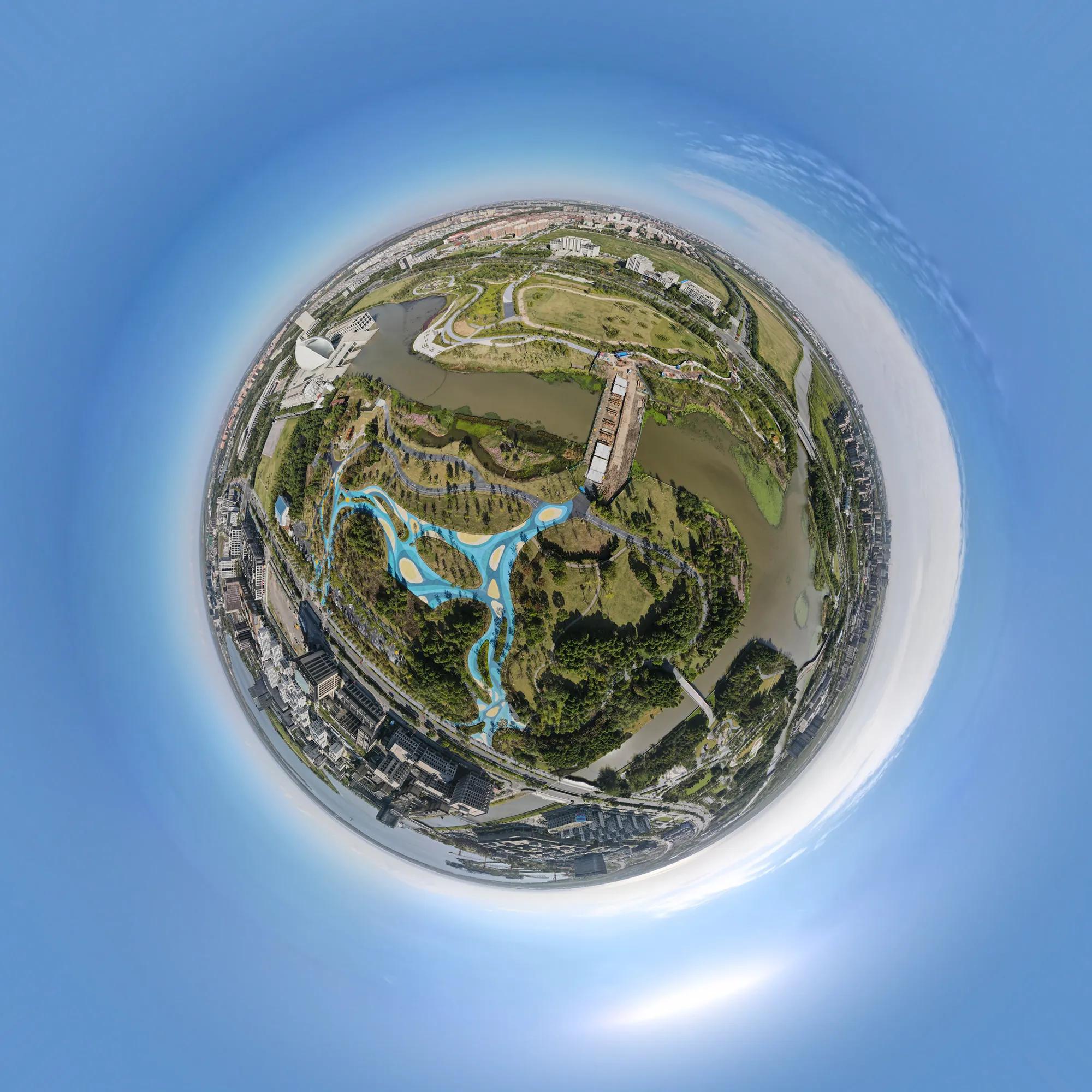 来一波惊艳的上海远郊标志性地标水晶全景图