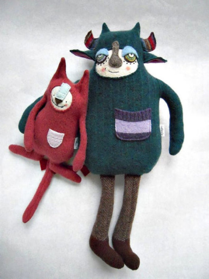 旧的毛衣不要扔随意改一改,旧毛衣不要扔