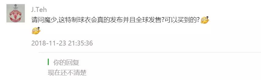 曼联18-19长袖球衣,曼联fifa版球衣