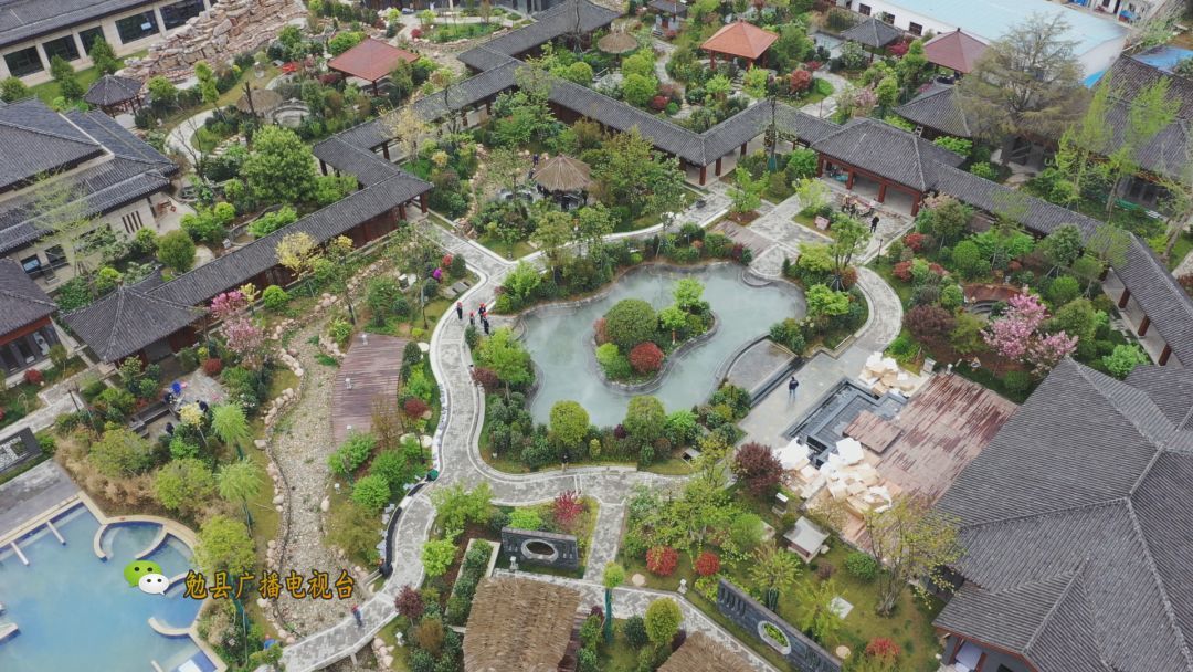 陕西勉县九昱汉水旅游度假区温泉中心开业，县委书记马大勇致词！