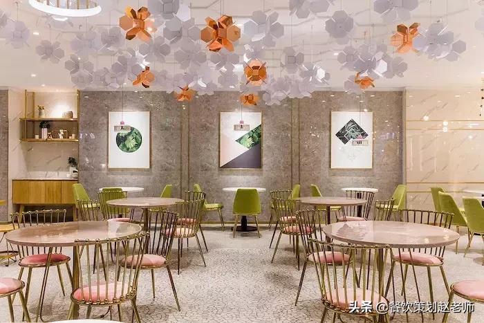 轻食甜品店设计效果图,大型烘焙甜品店设计效果