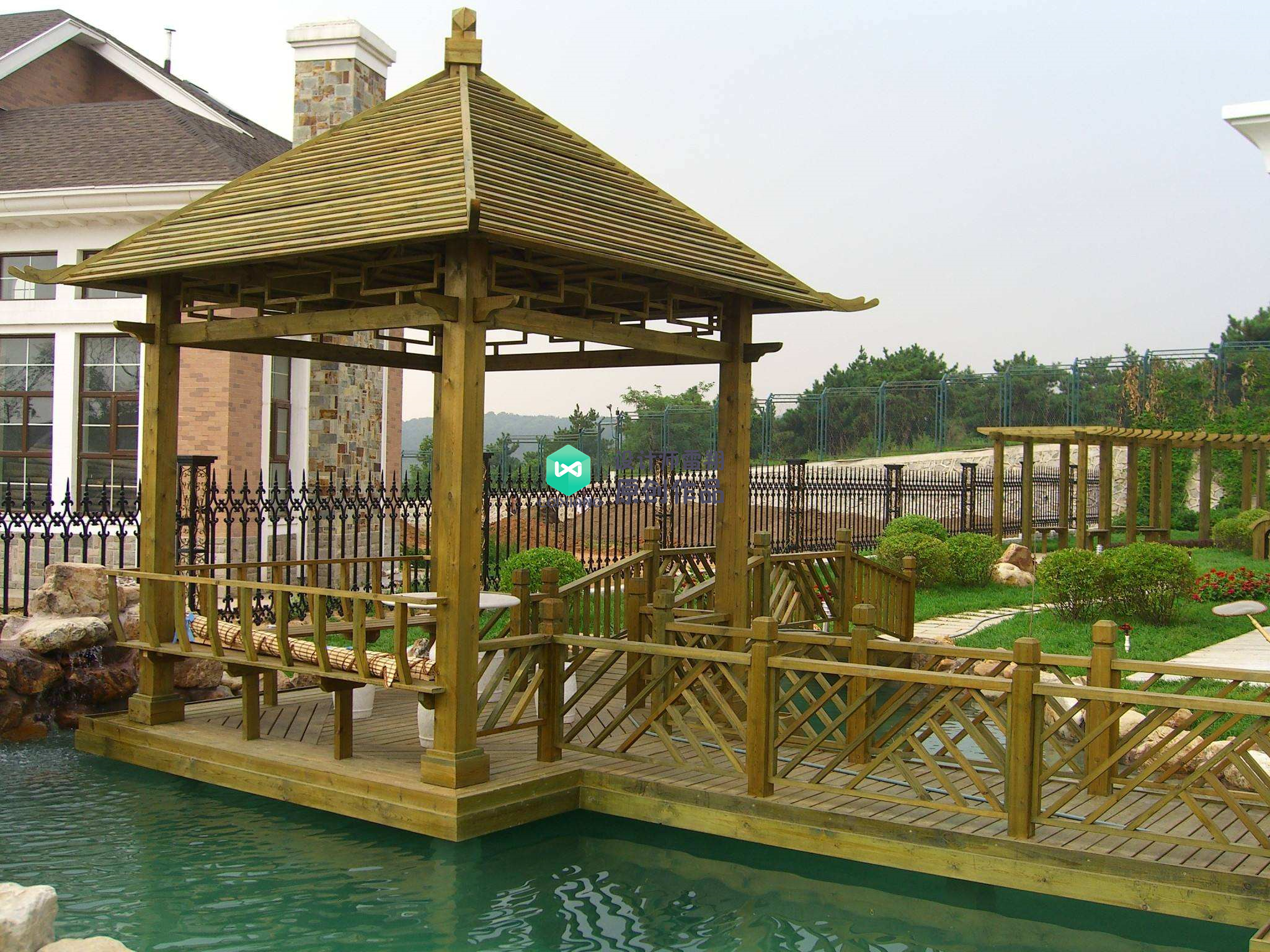 庭院凉亭设计,庭院景观凉亭制作过程