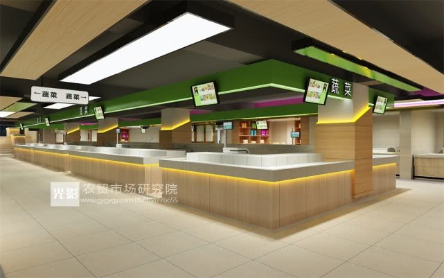 菜市场猪肉摊位设计,北京新型菜市场设计方案效果图