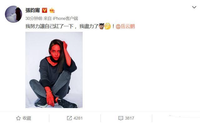 张钧甯回复岳云鹏说不红,张钧甯高智商回应岳云鹏