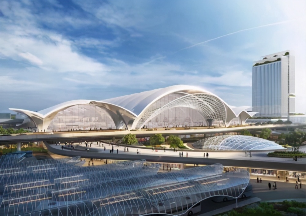 南昌高铁站设计图,南昌新建的高铁站