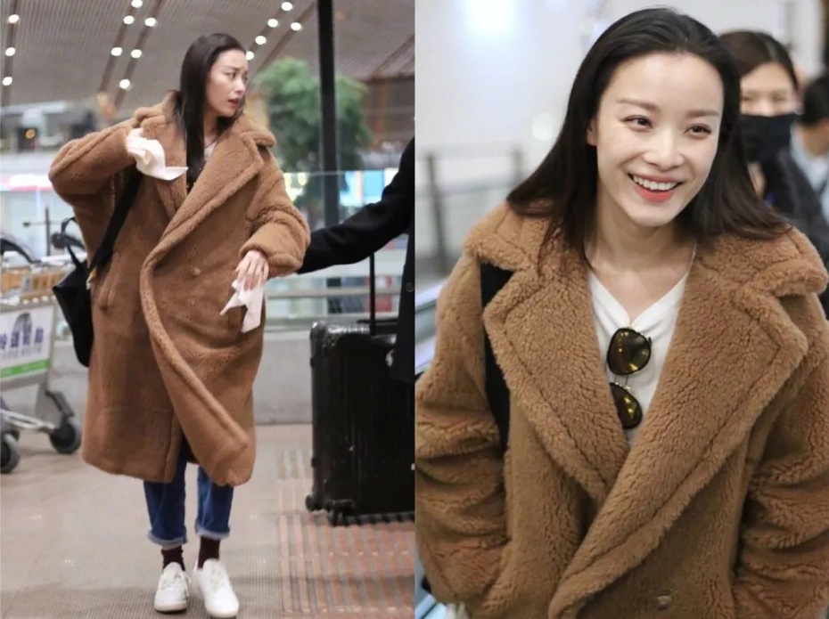 冬天女明星穿羽绒服的搭配,穿搭奇怪的明星