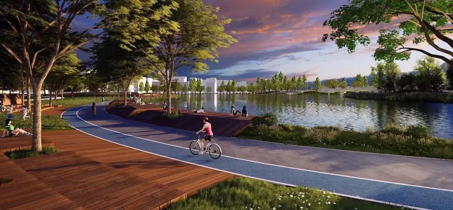 金沙湖钱塘新区,钱塘区金沙湖规划