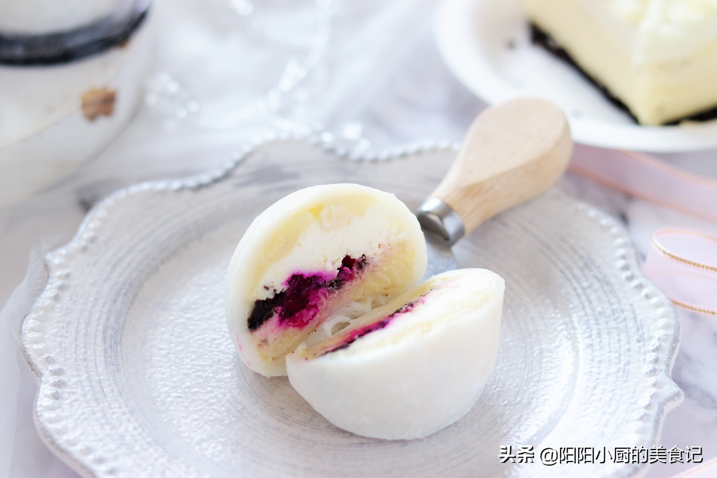 懒人版雪媚娘做法无需淡奶油榴莲,吃剩的蛋糕怎么做冰淇淋