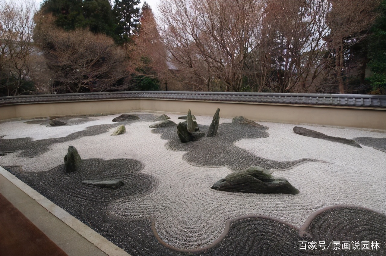 日式景观庭院枯山水经典设计,正宗日本枯山水庭院设计