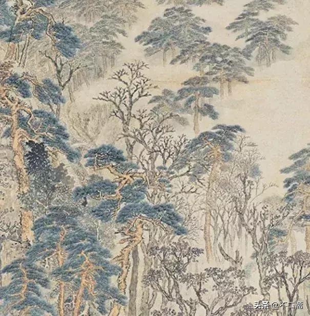 中国山水画巅峰之作溪山行旅图,明代画家张宏摹溪山行旅图