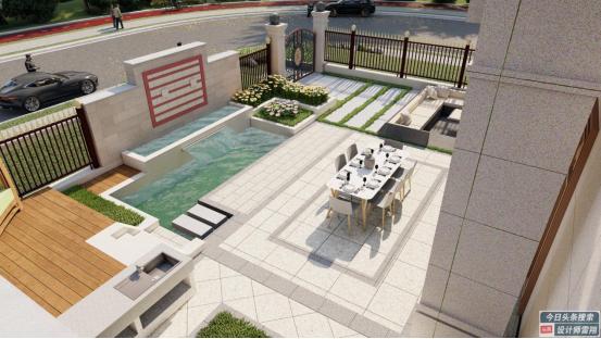 庭院设计庭院地面不会铺不用愁,有风水布局的庭院设计图片