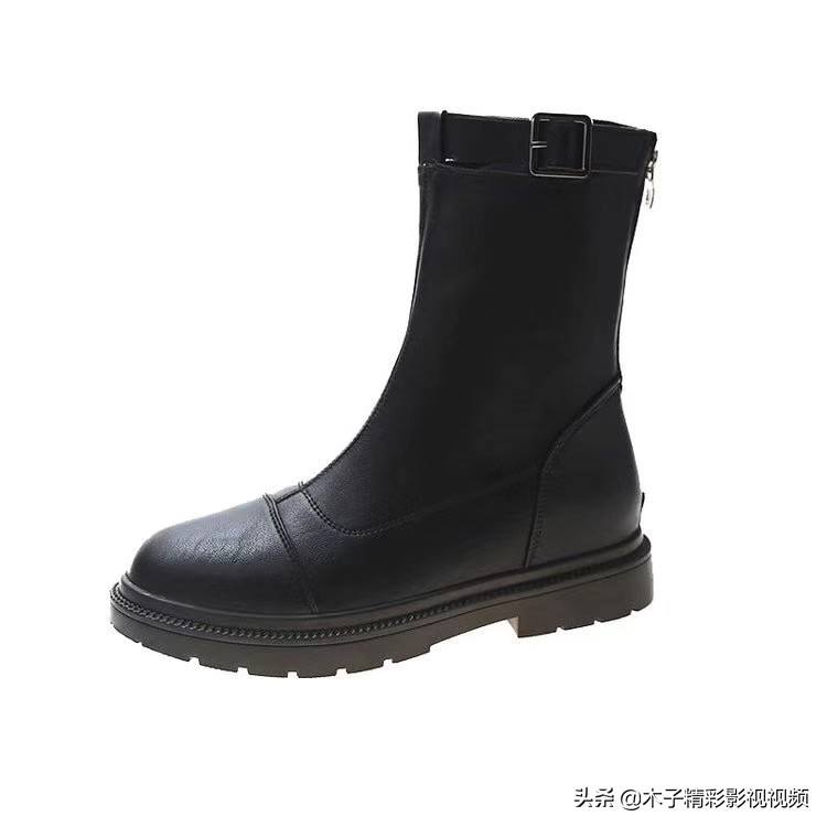 马丁靴单鞋女款爆款2020白色,时尚英伦风女士马丁靴34码