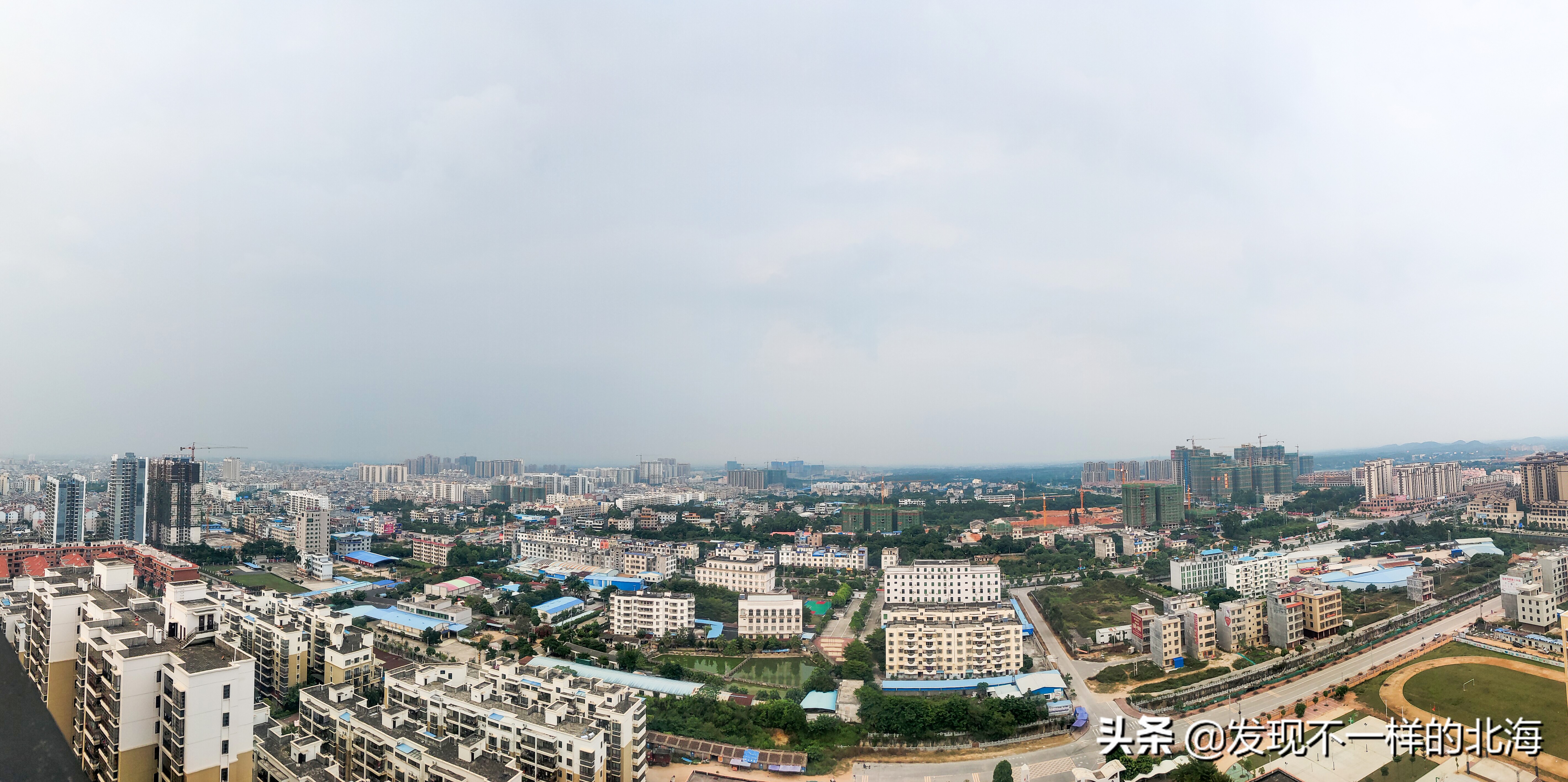 航拍合浦城东新区,合浦县城高楼视频