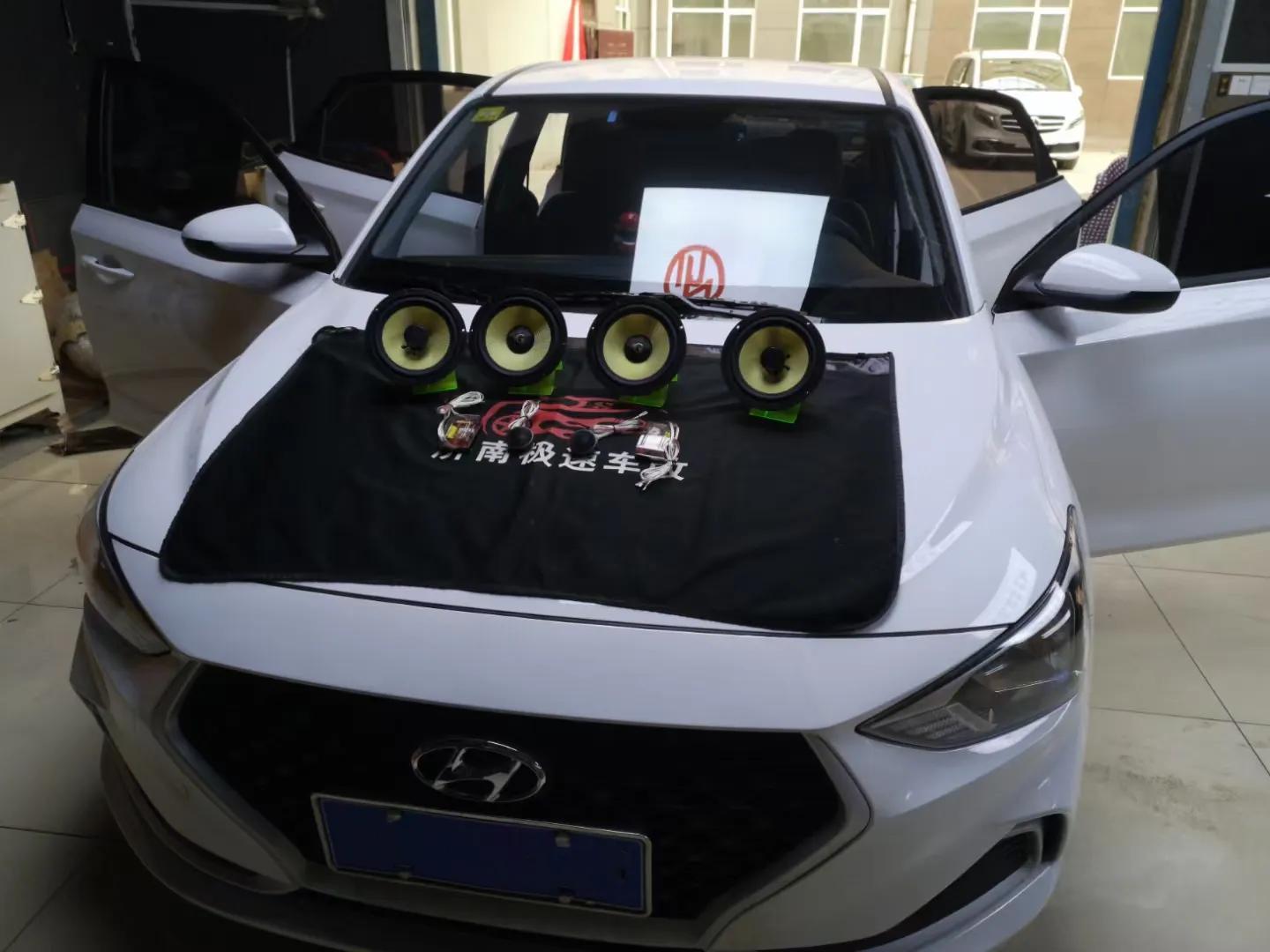 现代悦动改隔音音响,现代悦动增加高音喇叭