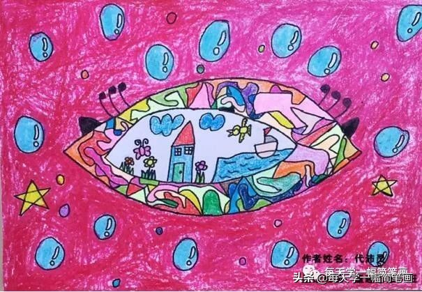 预防近视的儿童画,预防近视的儿童画一年级的