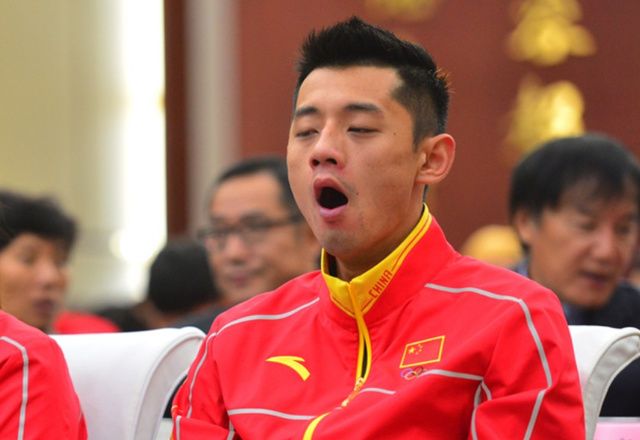 乒乓球张继科差点睡着,刘国梁被下课之后张继科反应