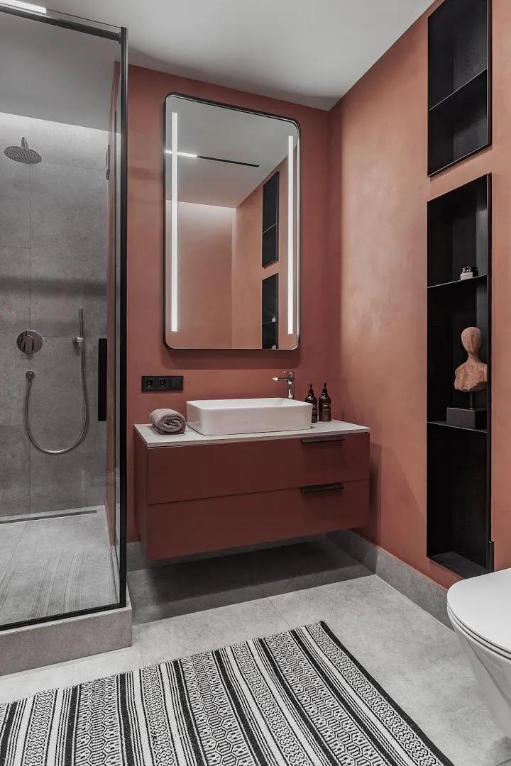 有宁静的灰有饱满的赤陶土色，让平衡元素覆盖全屋