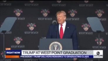 西点军校特朗普演讲,2020年美国西点军校特朗普演讲