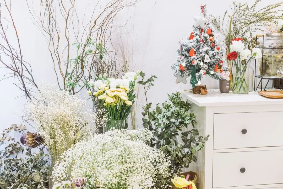 体育西这间甜品店，一屋子都是鲜花，还没有正式菜单……