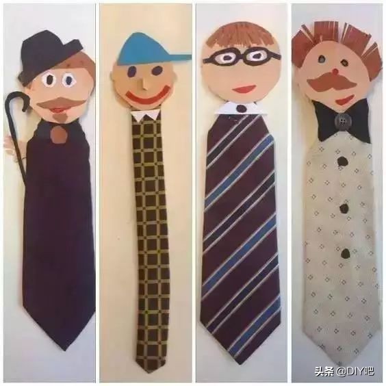 父亲节礼物手工教程使用白色的纸,8-12岁父亲节手工礼物卡纸