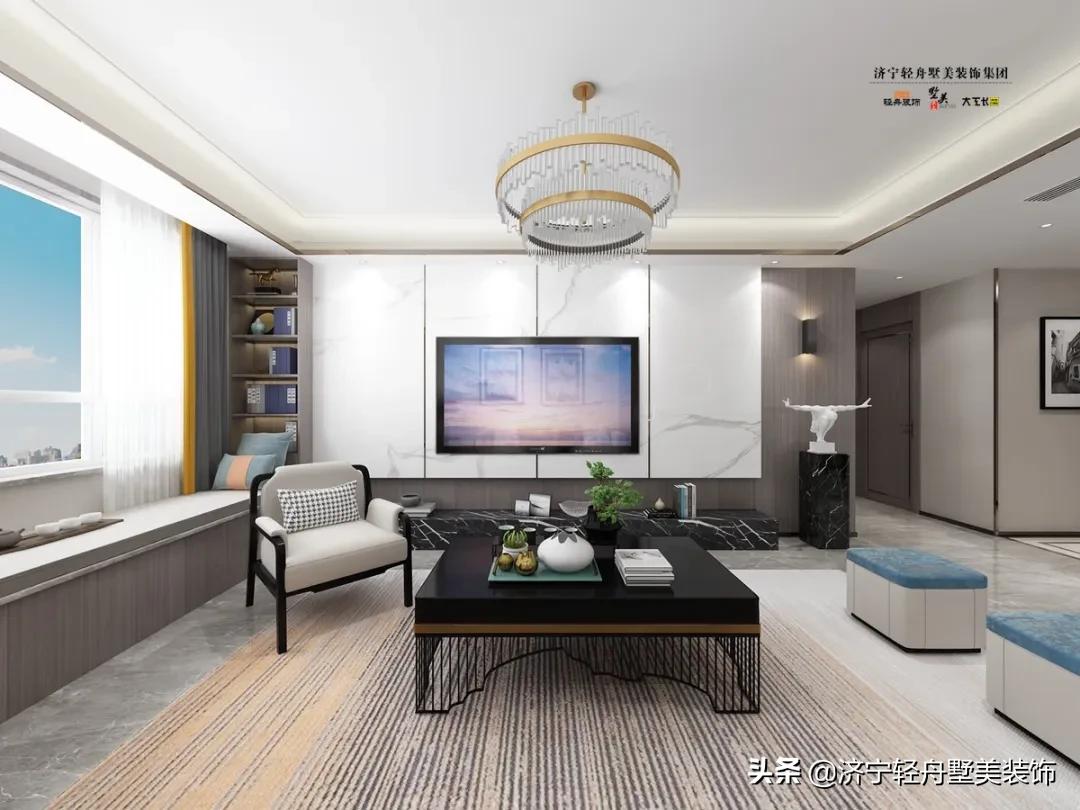 现代简约设计工作室装修效果图,简约风房屋装修效果济宁