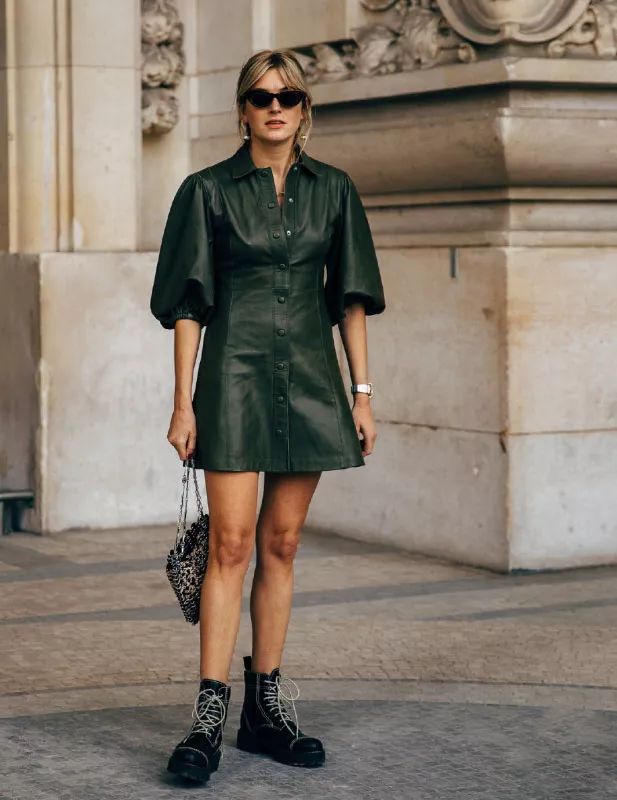 175130微胖女生连衣裙,爱朴微胖显瘦连衣裙