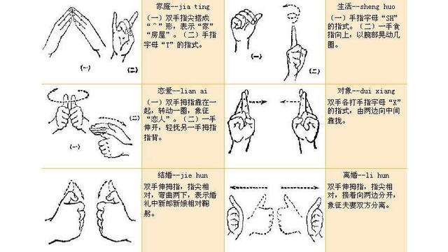 手投影在墙上的手势图片,手语一只手100个手势图解