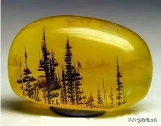 万年石头里的罕见画,万年奇石石头画