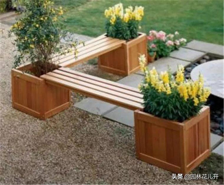 阳台花箱景观设计,景观花架花箱设计