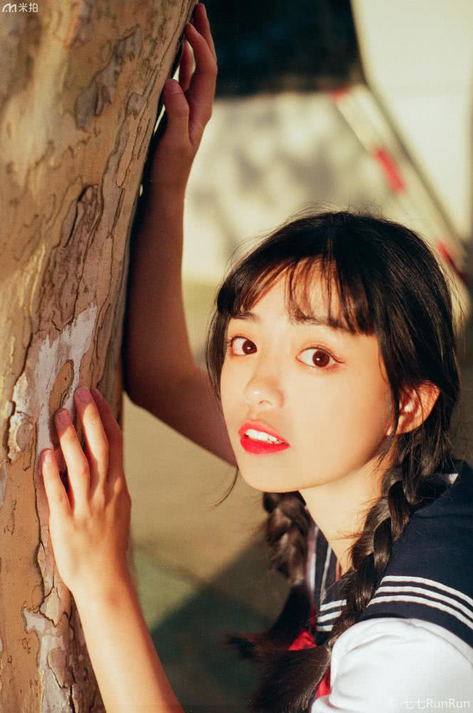 日系校园制服拍摄,日系美少女写真制服套装