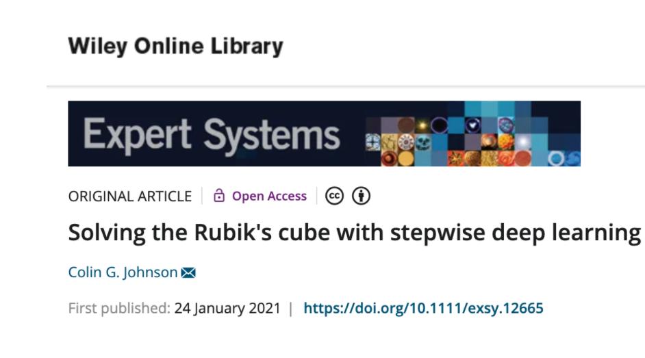 复原混乱的魔方需要几步?诺丁汉大学团队用深度学习告诉你