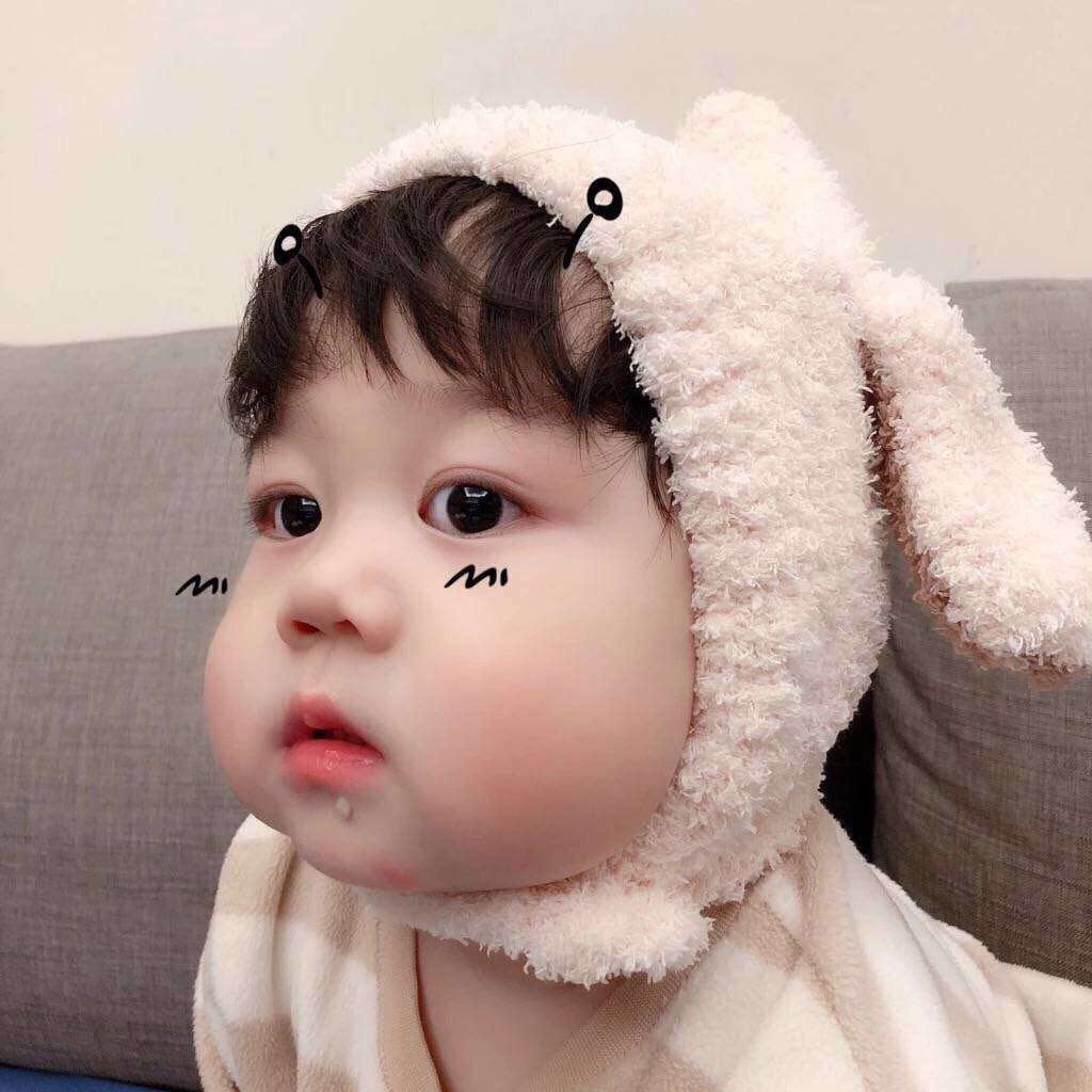 萌娃可爱头像一男一女,手绘萌娃最新头像男孩