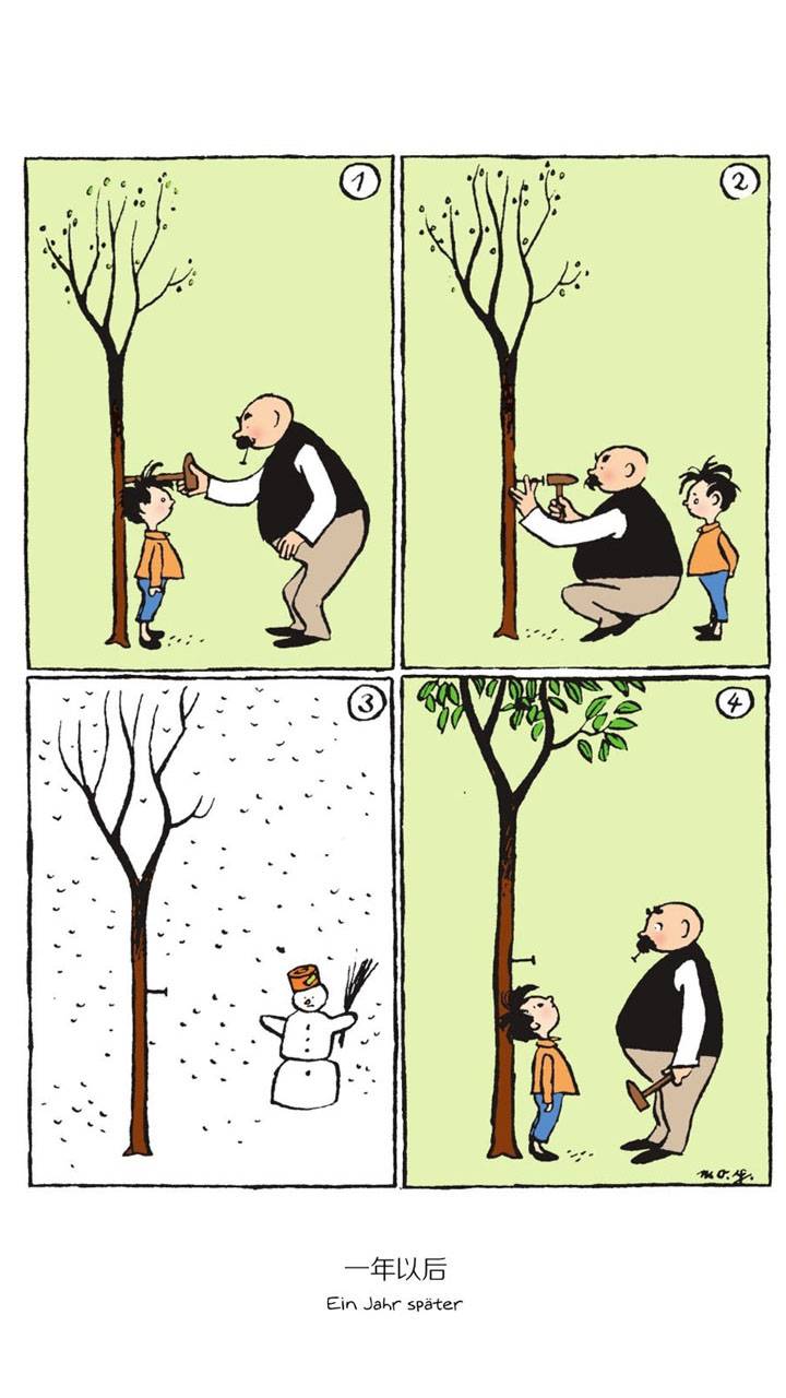 父与子搞笑画法,父与子1-10个漫画闯关题答案