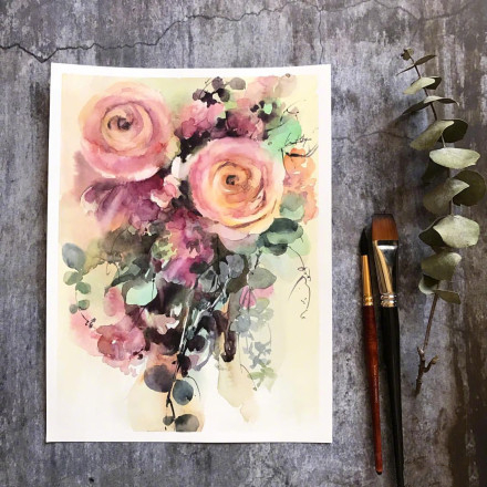 水彩表达情绪,水彩积极向上的画