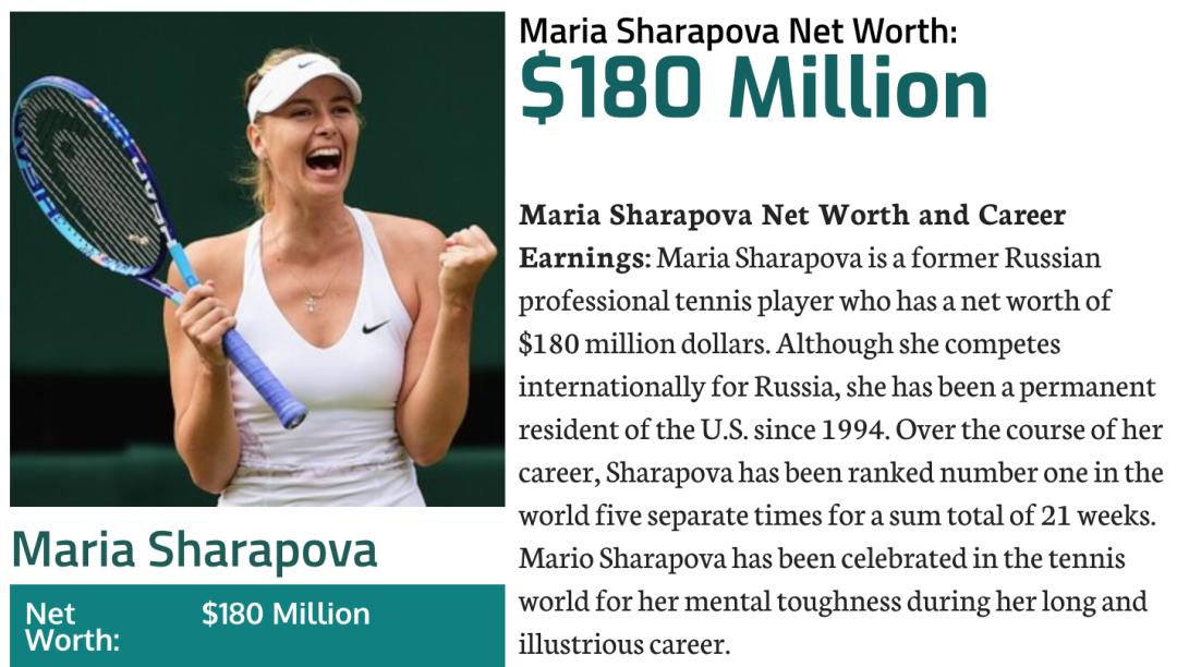 最能挣钱的网球女王们都住在什么样的大House？