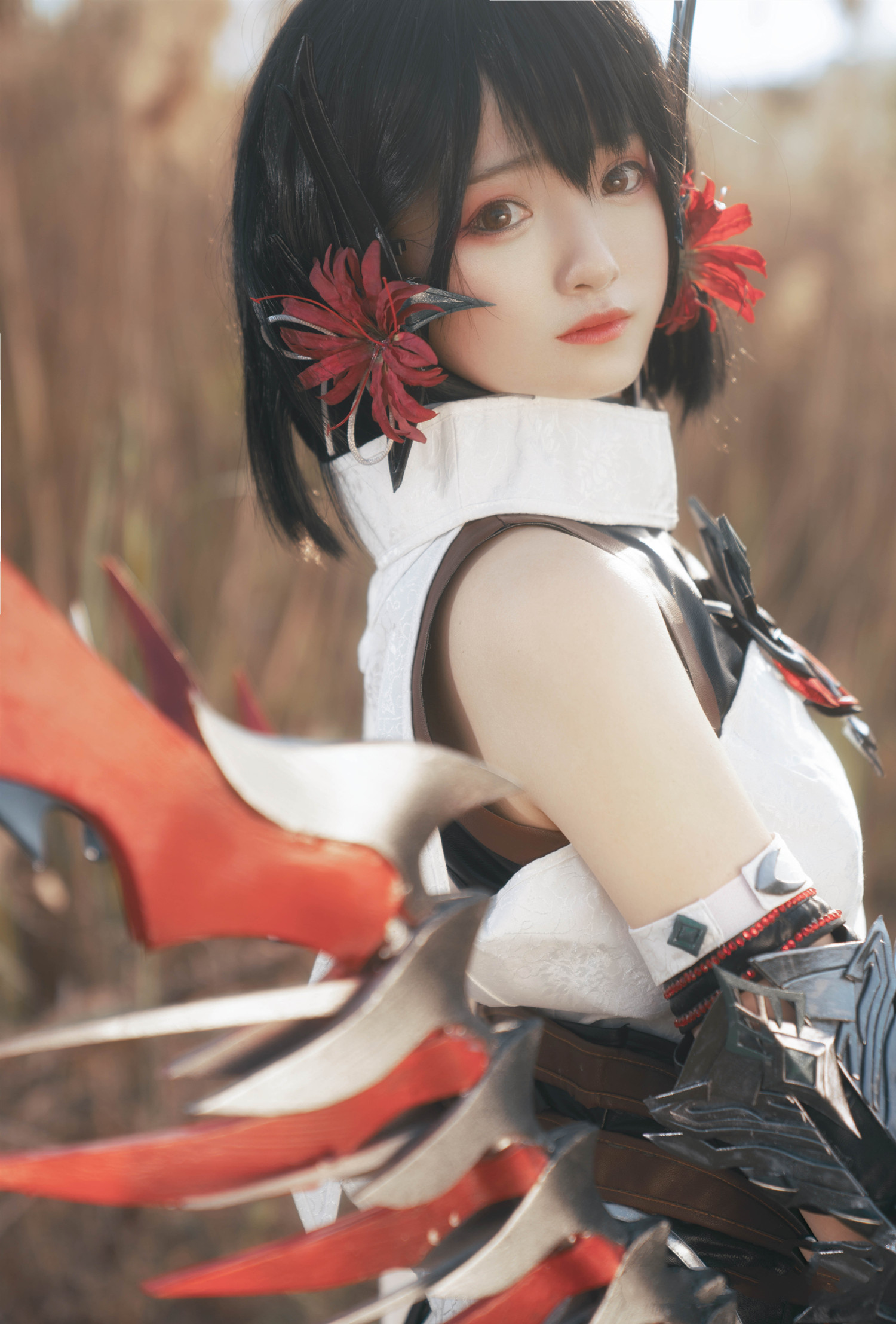 剑网3cosplay明教异域风,剑网3红衣教探雪cosplay