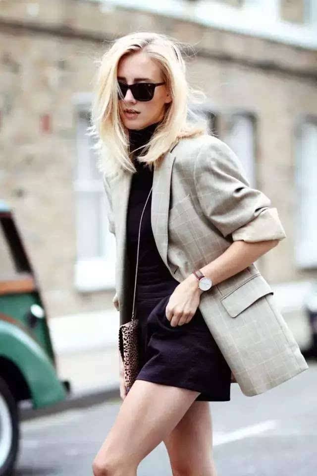 西装短裤的穿搭夏季,西装洋气短裤