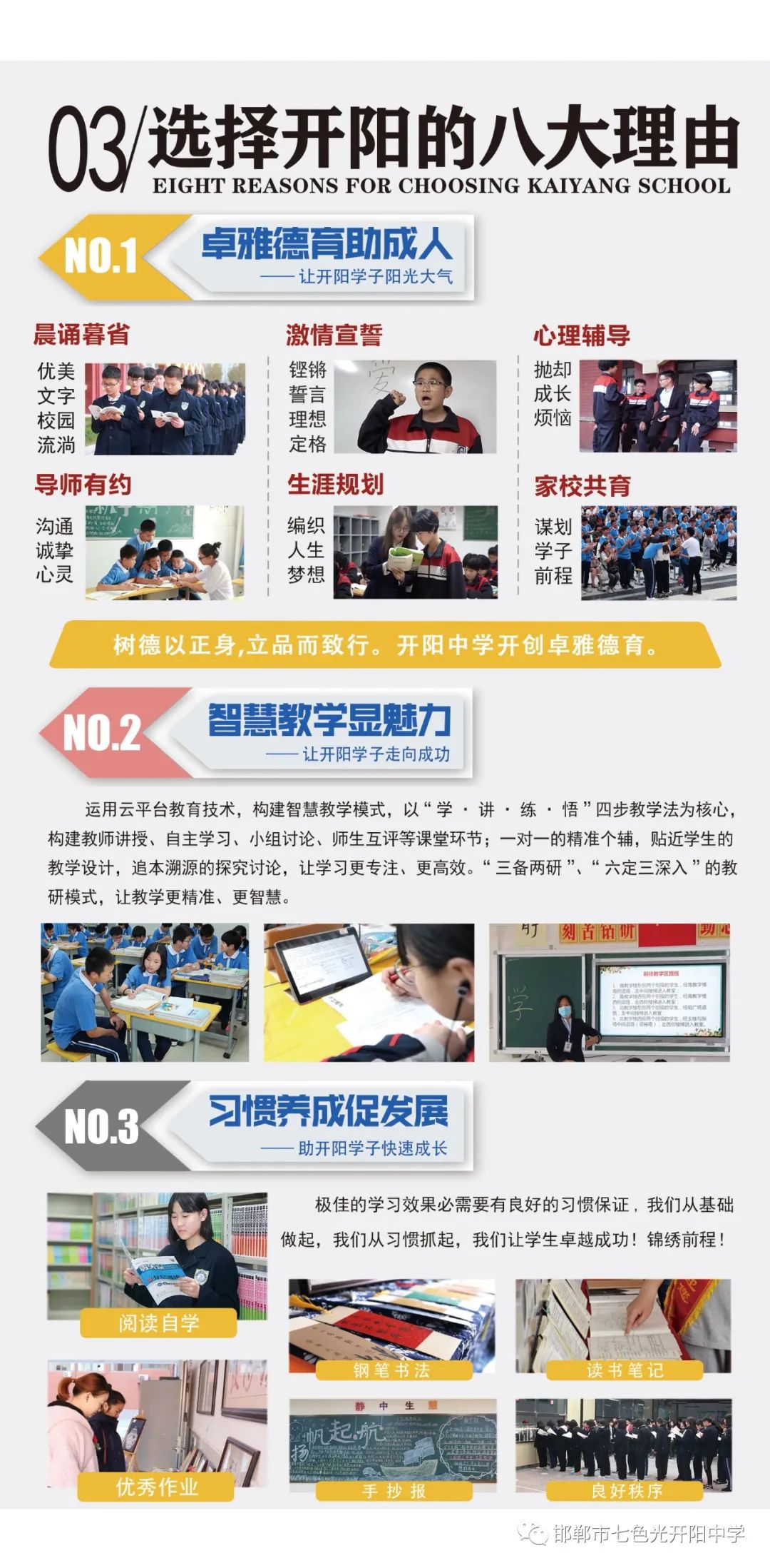 邯郸开阳七色光中学收费标准,邯郸七色光开阳中学单招班