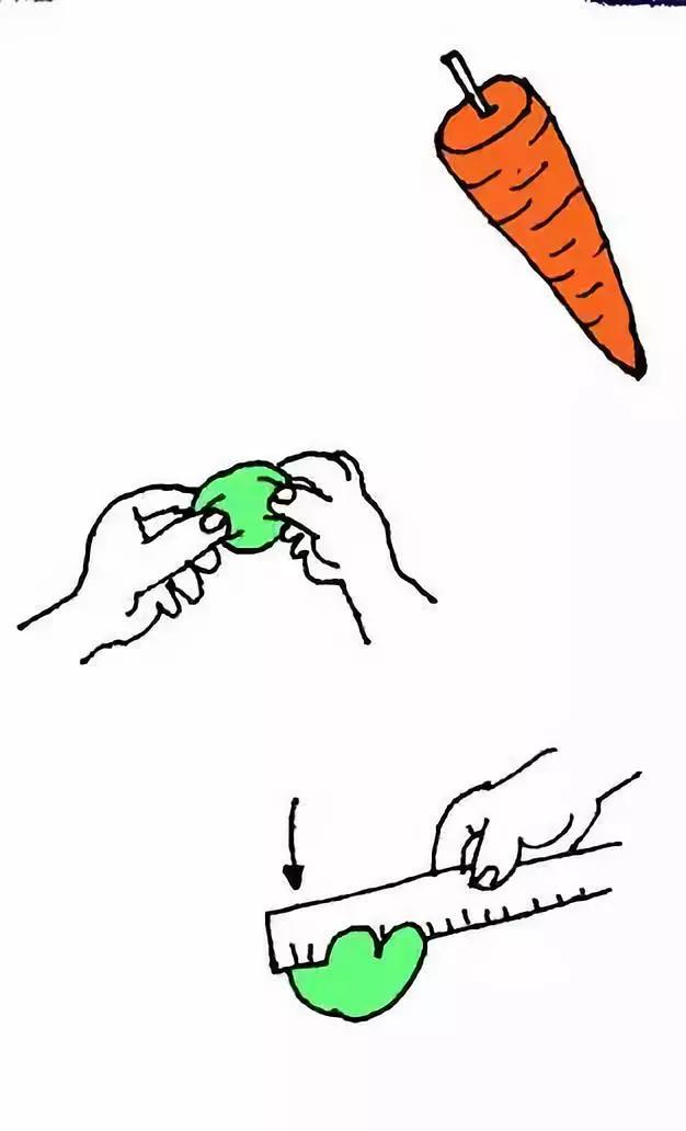 胡萝卜手工作品幼儿园简单教程,手工布艺胡萝卜制作过程图片