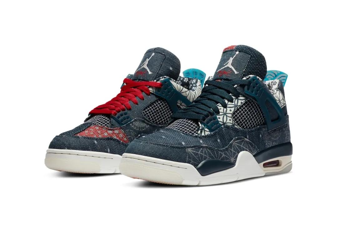如何区别airjordan4冰蓝款的真假,airjordan4刺子绣穿搭