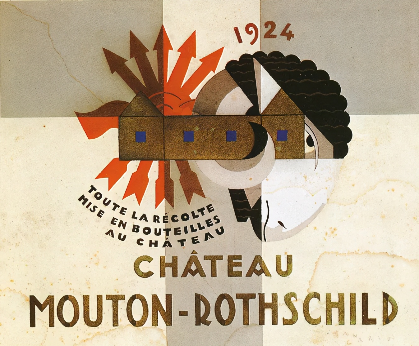 2017木桐酒庄,木桐酒庄2002年酒标