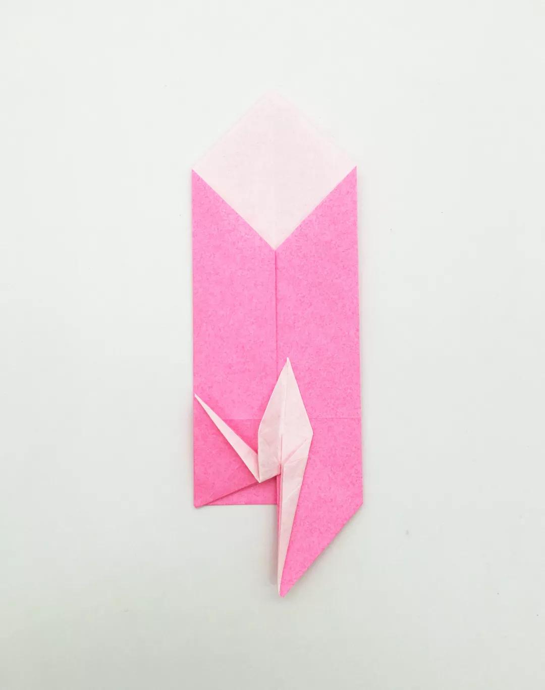 最简单的千纸鹤信封折法慢动作,折纸大全简单又漂亮的信封千纸鹤