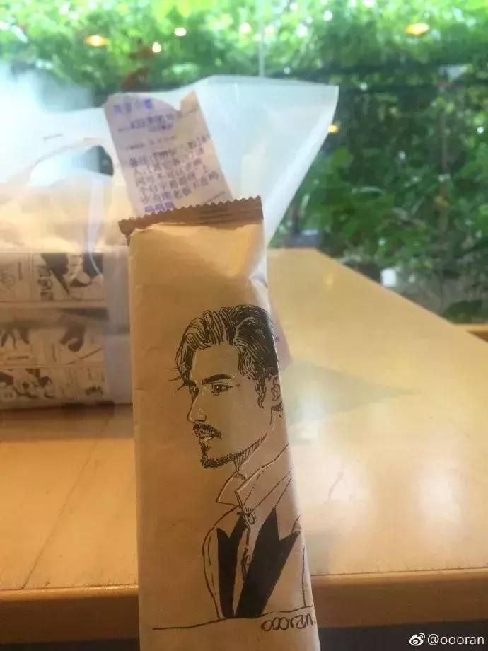 外卖小哥无所不能画画,外卖小哥手绘火了