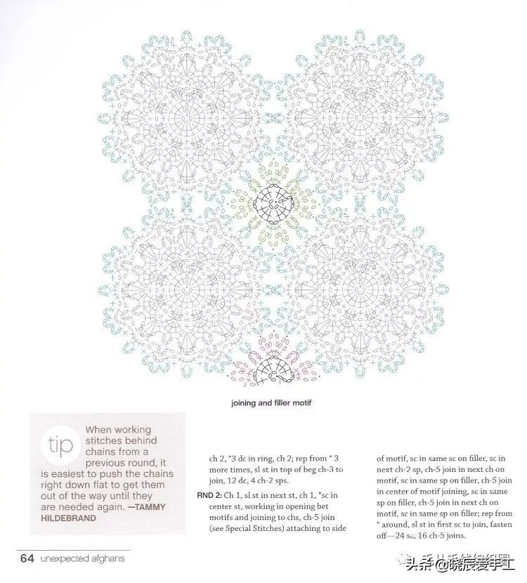 猪猪毯子钩针图解教程,苏苏姐家小熊毯子钩针图解