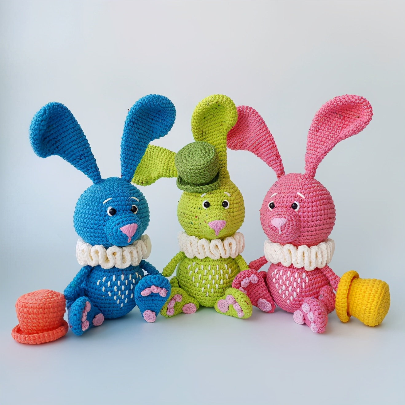 纯毛线钩织小玩意,最火毛线钩织