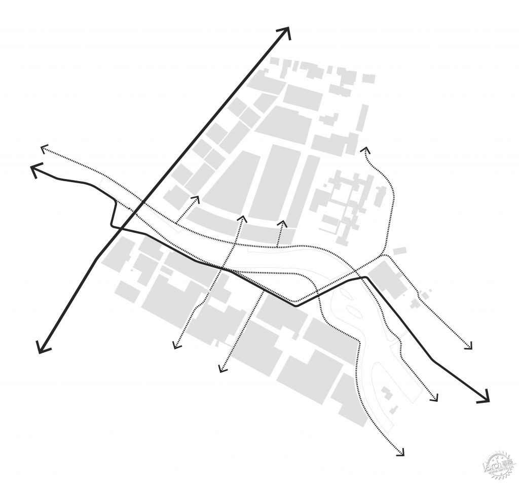 砖墙、烟囱与老旧的机器，遮不住河岸的水波光亮