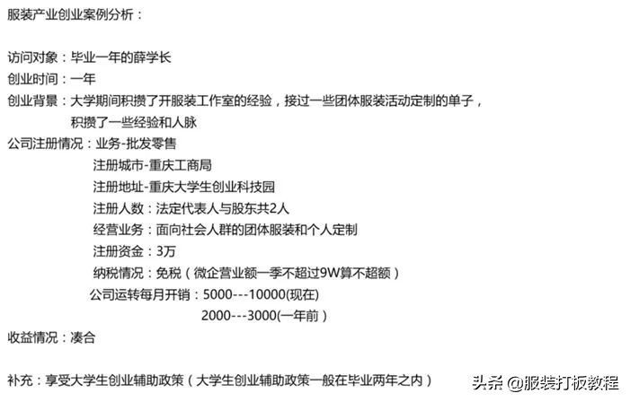 服装创业的知识大全