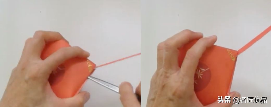 利用窗花做灯笼红包,元旦节剪的窗花灯笼