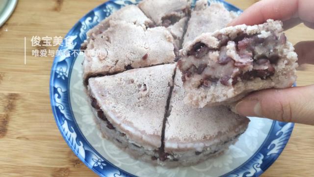 老东北美食教你蒸米糕,蜜豆蒸米糕怎么做好吃