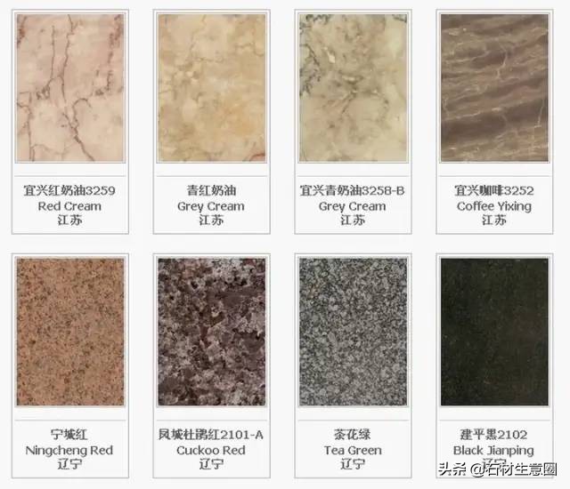世界石材标准图谱电子书,常用石材品种名称大全图谱